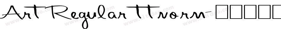 Art Regular ttnorm字体转换